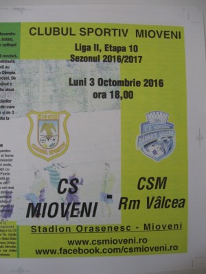 CS Mioveni-CSM Rm.Valcea (3 octombrie 2016) foto