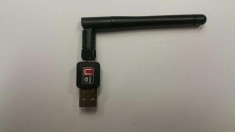 Adaptor wireless Placa de retea Wi-Fi pe USB 802.11N - semnal puternic foto