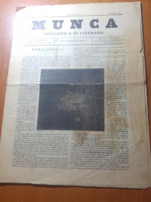 revista munca 23 iunie 1894 anul 1,nr.5- revista stiintifica si literara foto