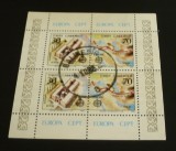 TURCIA 1982 &ndash; EUROPA CEPT, bloc stampilat, VL3