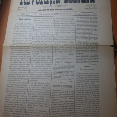 ziarul revolutia sociala 5 aprilie 1898-ziar din craiova