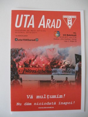 UTA Arad-CS Balotesti (25 mai 2017) foto