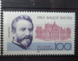 GERMANIA 1991 &ndash; ARHITECT PAUL WALLOT, timbru nestampilat, VL10