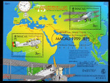 MACAU 1999, Aviatie, supratipar, bloc neuzat, MNH, Nestampilat