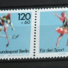 GERMANIA ( BERLIN ) 1983 – HOCHEI PE GHEATA, PATINAJ ARTISTIC, serie MNH, VL1