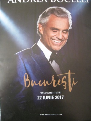 Andreea Bocelli programul concertului de la Bucuresti din 22 iunie 2o17 foto