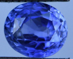 ~&amp;gt;&amp;gt;&amp;gt; SAFIR NATURAL ALBASTRU CLAR superb 1,31 ct. certificat autenticitate ! ! foto