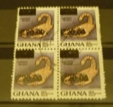GHANA - SCORPION, bloc stampilat cu SUPRATIPAR, VL2