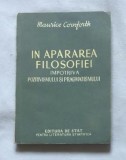 In apararea filosofiei impotriva pozitivismului si pragmatismului/ M. Cornforth