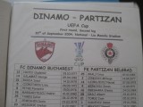 Dinamo Bucuresti-Partizan Belgrad (30 septembrie 2004) / foaie de joc