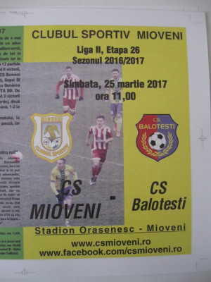 CS Mioveni-CS Balotesti (25 martie 2017) foto