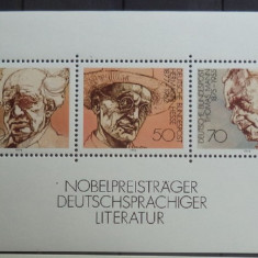 Germania 1978 – Laureati Premiul Nobel Pentru Literatura, Bloc Nestampilat, VL6