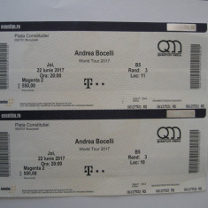 Andreea Bocelli biletele concertului de la Bucuresti din 22 iunie 2o17