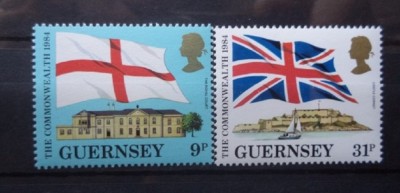 GUERNSEY 1984 &amp;ndash; STEAGURI, serie nestampilata VL8 foto