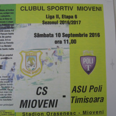 CS Mioveni-ASU Poli Timisoara ( 10 septembrie 2016)