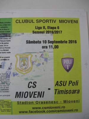 CS Mioveni-ASU Poli Timisoara ( 10 septembrie 2016) foto