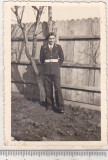 Bnk foto - Elev al Liceului Militar Iasi - 1942, Alb-Negru, Romania 1900 - 1950