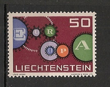 LIECHTENSTEIN 1961 - EUROPA, timbru nestampilat, VL19