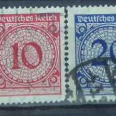 GERMANIA (REICH) 1923 – CIFRA IN CERC, serie stampilata VL20