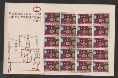 LIECHTENSTEIN 1961 - EUROPA, kleibogen nestampilat, G615 foto