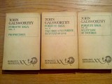 JOHN GALSWORTHY - Forsyte Saga - 3 vol. - Editura Universala, 1969