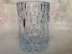 Vaza masiva cristal Suedia, 1950 foto