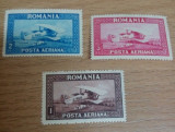 Romania 1928 &ndash; C. Raiu POSTA AERIANA , filigran orizontal SARNIERA, VL18, Nestampilat