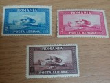 Romania 1928 &ndash; C. Raiu POSTA AERIANA , filigran orizontal SARNIERA, VL18, Nestampilat