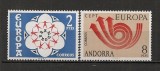 Andorra Spaniola 1973 - EUROPA CEPT, serie nestampilata VL17