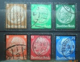 GERMANIA (REICH) 1934 &ndash; COMEMORARE PAUL VON HINDENBURG, serie stampilata VL20, Stampilat