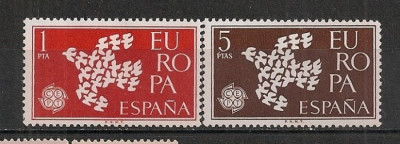 SPANIA 1961 &amp;ndash; EUROPA CEPT, serie nestampilata VL17 foto