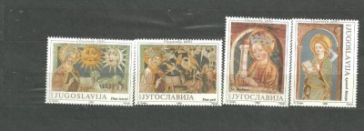 IUGOSLAVIA 1989 - FRESCE, serie nestampilata VL16 foto