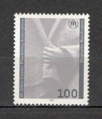 GERMANIA 1991 &ndash; CONVENTIA REFUGIATILOR, timbru nestampilat, VL11