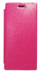 Husa tip carte cu stand roz pentru Orange Rono (ZTE Blade Grand S Flex) foto