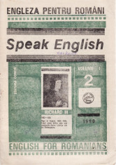 SPEAK ENGLISH NR 2/1990 - REVISTA PT INVATAREA LIMBII ENGLEZE foto