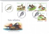 ROMANIA 2014, FDC, Fauna - Rate, din album filatelic nr. 221, Romania de la 1950