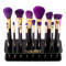 Set 15 Pensule Machiaj Luxorise Germania Imperial Purple Collection + suport