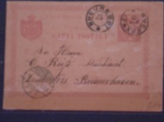CARTE POSTALA VECHE 09. 06. 1895 BUCURESTI - CIRCULATA, VEZI POZA VERSO .
