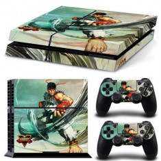 Official Street Fighter V Ps4 Console And Controller Sticker Skins Mitts foto