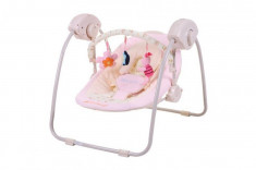 Leagan Electric Bebelusi CANGAROO Baby Swing Roz foto