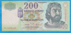 (1) BANCNOTA UNGARIA - 200 FORINT 2006 - PORTRET KAROLY ROBERT foto