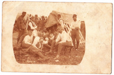 Fotografie tip C.P. 1917 soldati,Sighisoara WW.I. Feldpost,reg 31 PUCHERNA foto