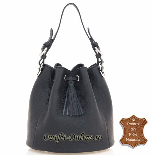 Geanta neagra piele naturala Adina - import Italia - geanta dama neagra tip sac foto mare Geanta neagra piele naturala Adina - import Italia - geanta dama neagra tip sac foto mare