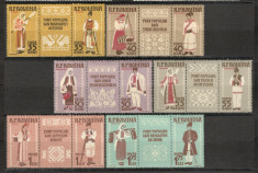 Romania.1958 Costume nationale-tripticuri dantelate XR.214 foto