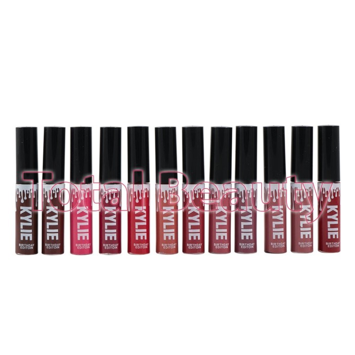 Set Rujuri Lichide Mate 12 Culori Kylie Birthday Edition Royal