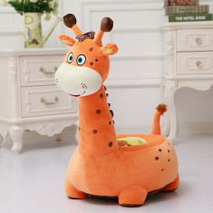 Fotoliu din plus pentru copii bebe Girafa de calarit Portocaliu foto