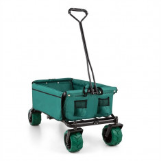 Waldbeck THE GREEN, carucior de mana, verde, pliabil, 70 kg, 90 l, ro?i late, 10 cm, verde foto