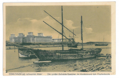 3832 - CONSTANTA, ships - old postcard - unused foto