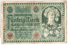 Germania bancnota 50 MARK 1920 50 MARCI foto