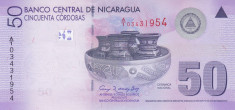 Bancnota Nicaragua 50 Cordobas 2007(2009) - P203 UNC foto